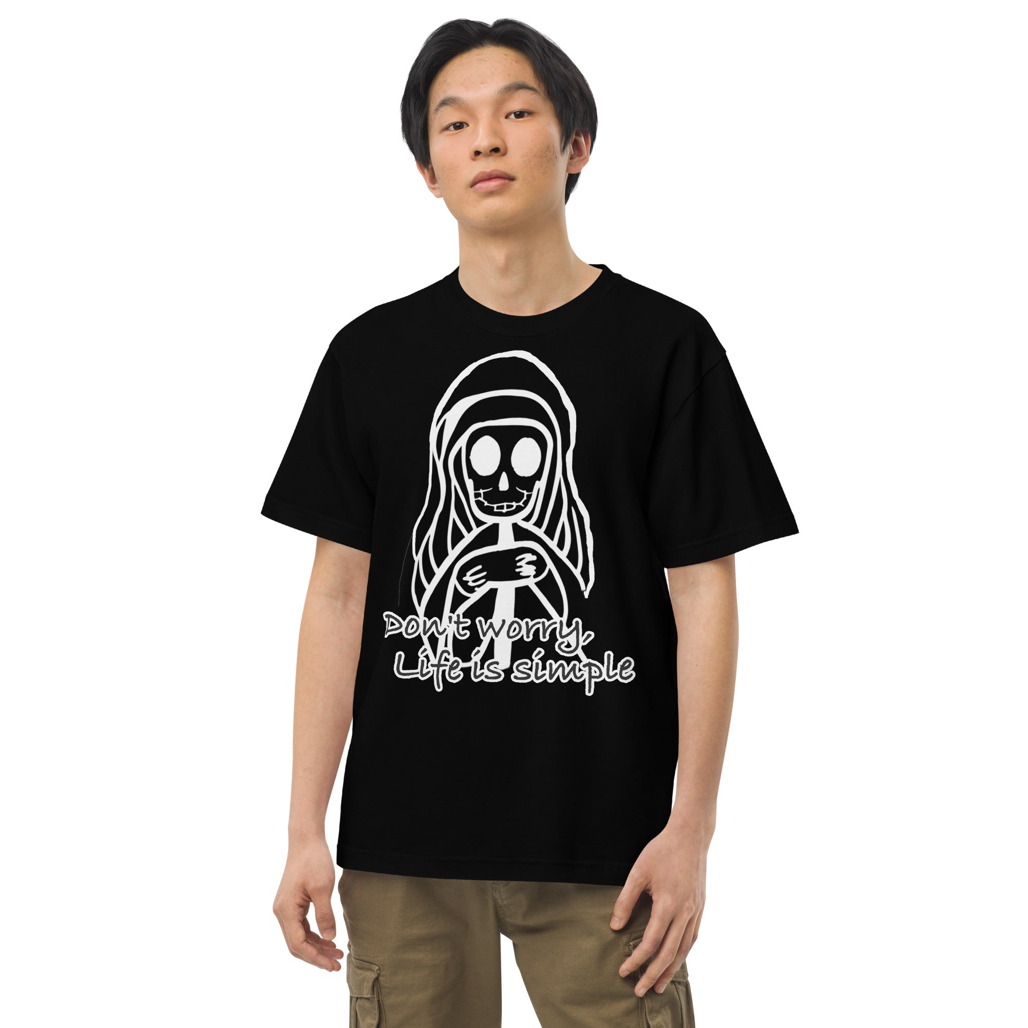 Life is simple_Reaper_0009| 100009半袖ハイクオリティTシャツ