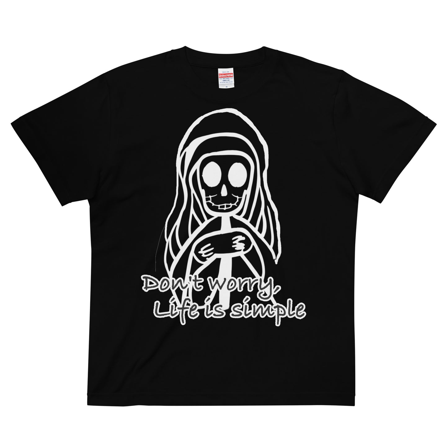 Life is simple_Reaper_0009| 100009半袖ハイクオリティTシャツ
