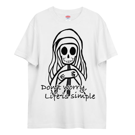 Life is simple_Reaper_0006| 100006半袖ハイクオリティTシャツ